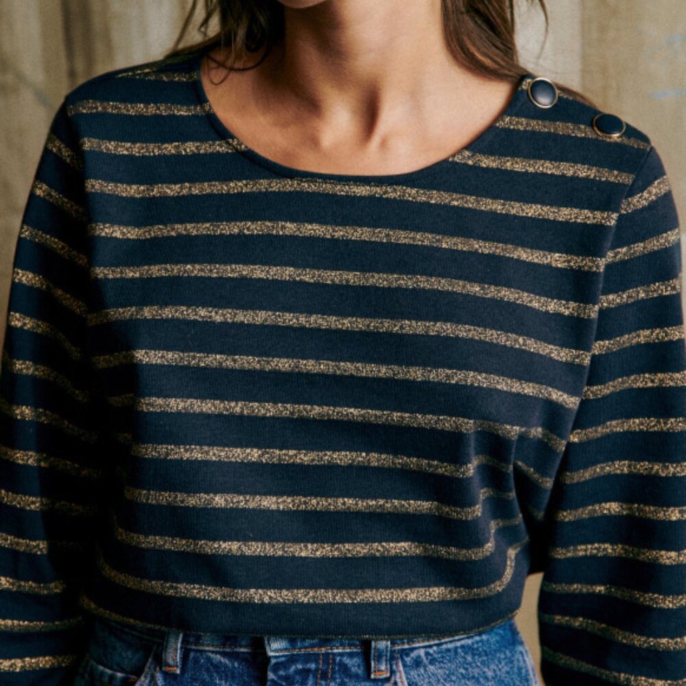 Sezane Striped Top  Colette Marinière